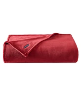 Nautica Solid Ultra Soft Plush Fleece Blanket