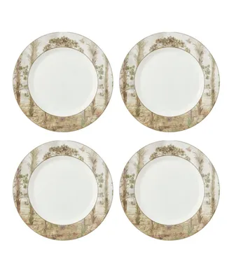 Kit Kemp for Spode Tall Trees 4 Piece Dinner Plates Set, Service for 4
