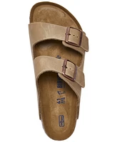 Birkenstock Men's Arizona Essentials Oiled Leather Two-Strap Sandals from Finish Line