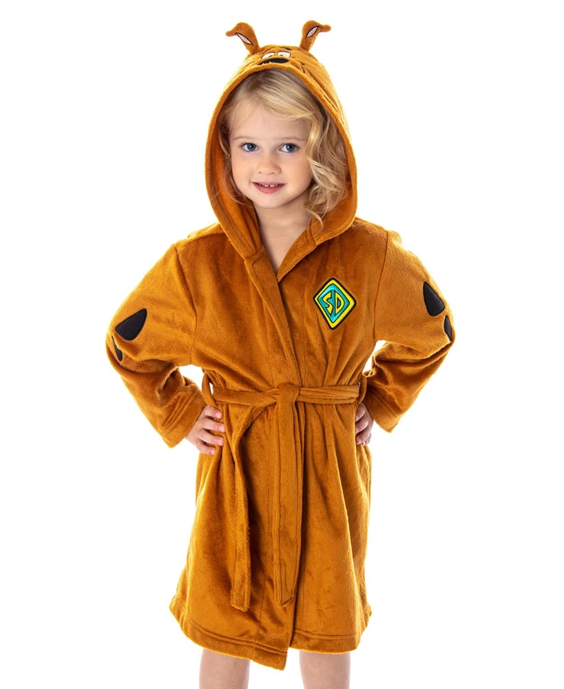 Scooby Doo Unisex Toddler Hooded Kids Costume Robe Soft Plush w/ Ears