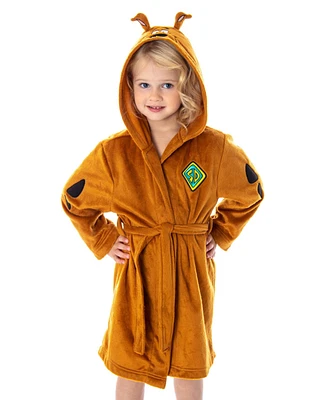 Scooby Doo Unisex Toddler Hooded Kids Costume Robe Soft Plush w/ Ears