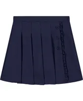 Nautica Little Girls Uniform Pleated Scooter with Ruffle Skorts