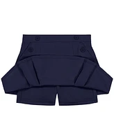 Nautica Little Girls Uniform Button Pockets Elastic Waist Scooter Skorts