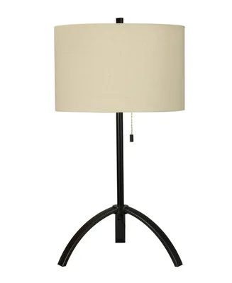 27" Metal Table Lamp with Designer Shade