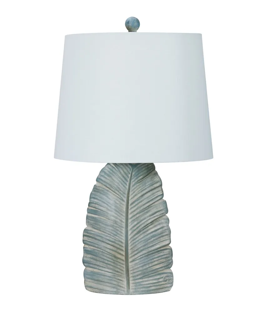 23" Casual Resin Table Lamp with Designer Shade