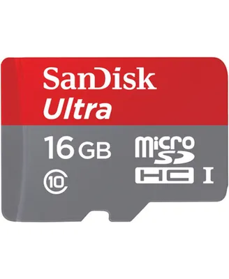 Sandisk Ultra Microsdhc Memory Card- 16GB- Class 10 And Uhs-i
