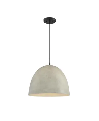 Trade Winds Carson Concrete Pendant Light in Matte Black