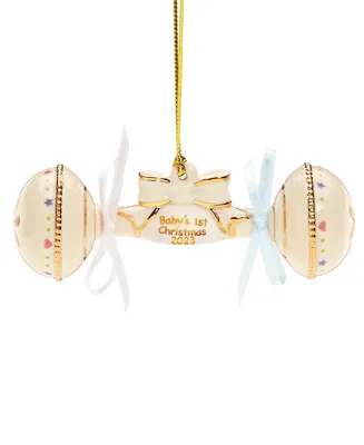 Lenox 2023 Baby's First Christmas Rattle Ornament