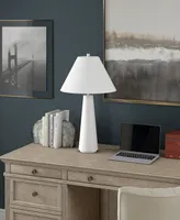 Hudson & Canal Ingalls 28" Tall Monochrome Table Lamp with Linen Shade