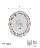 Winterberry 12 Days of Christmas Platter