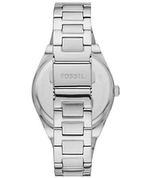 Fossil Women's Scarlette Three-Hand Date Silver-Tone Stainless Steel Watch, 38mm