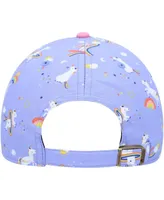 Girls Preschool '47 Brand Purple New England Patriots Unicorn Clean Up Adjustable Hat