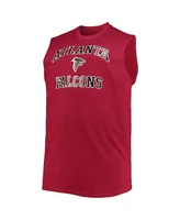 Men's Red Atlanta Falcons Big and Tall Muscle Tank Top