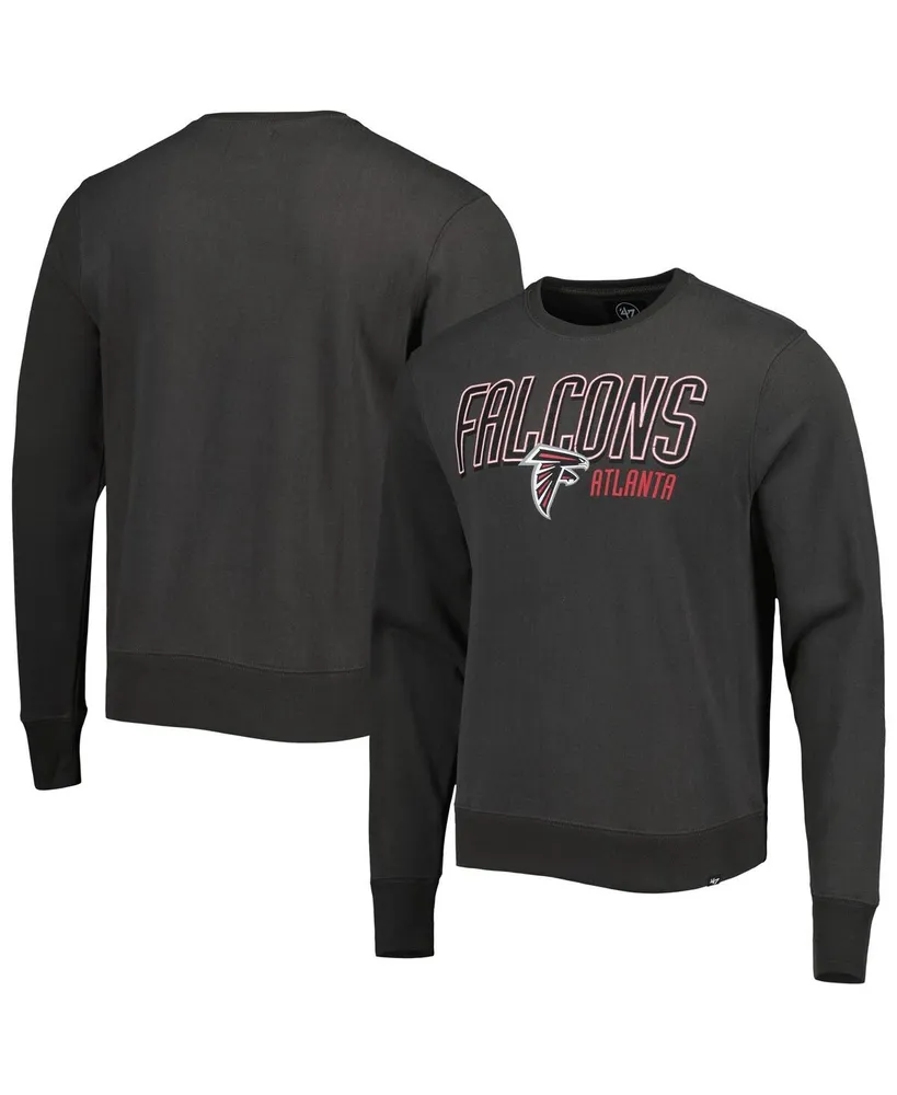 Men's '47 Brand Charcoal Atlanta Falcons Locked In Headline Pullover Sweatshirt