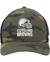 Men's '47 Brand Camo, Black Cleveland Browns Trucker Adjustable Hat