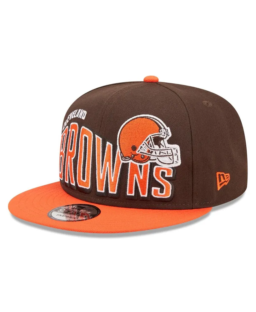 Cleveland Browns New Era Script 9FIFTY Snapback Hat - Orange