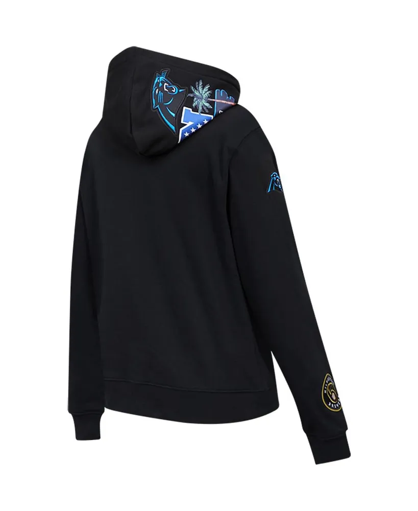 Women's Pro Standard Black Carolina Panthers Local Patch Pullover Hoodie