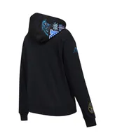 Women's Pro Standard Black Carolina Panthers Local Patch Pullover Hoodie