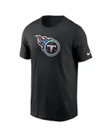 Men's Nike Black Tennessee Titans Logo Essential T-shirt