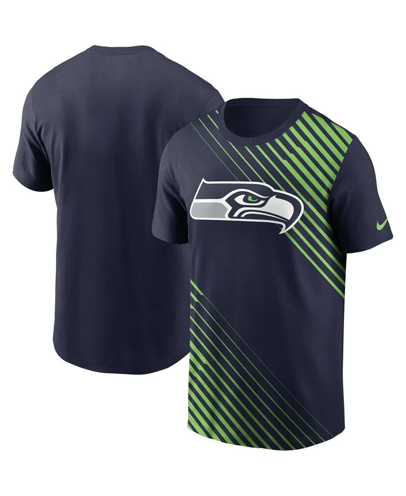 Men's Nike College Navy Seattle Seahawks Yard Line Fashion Asbury T-shirt