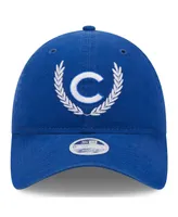 Women's New Era Royal Chicago Cubs Leaves 9TWENTY Adjustable Hat