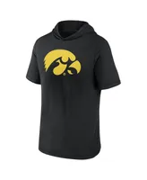 Men's Fanatics Black Iowa Hawkeyes Primary Logo Hoodie T-shirt