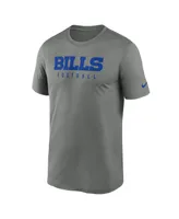 Men's Nike Heather Gray Buffalo Bills Sideline Legend Performance T-shirt