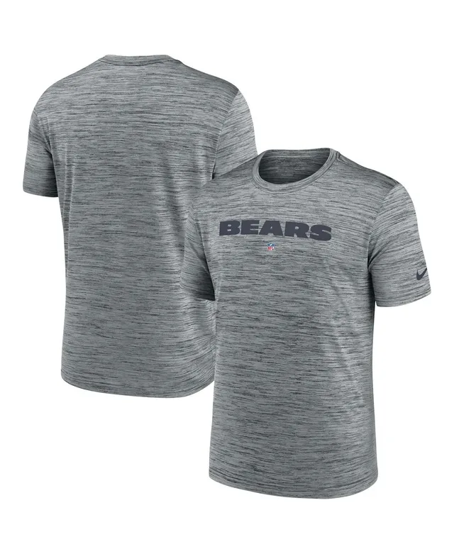 Men's Nike Anthracite Chicago Bears Velocity Long Sleeve T-Shirt Size: Medium