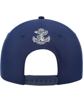 Men's Colosseum Navy Navy Midshipmen Positraction Snapback Hat