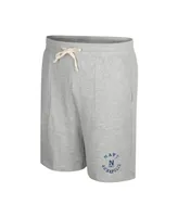 Men's Colosseum Heather Gray Navy Midshipmen Love To Hear This Terry Shorts