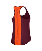 Women's Colosseum Maroon Virginia Tech Hokies 10 Days Racerback Scoop Neck Tank Top