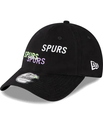 Men's New Era Black Tottenham Hotspur Triple Wordmark 9FORTY Adjustable Hat