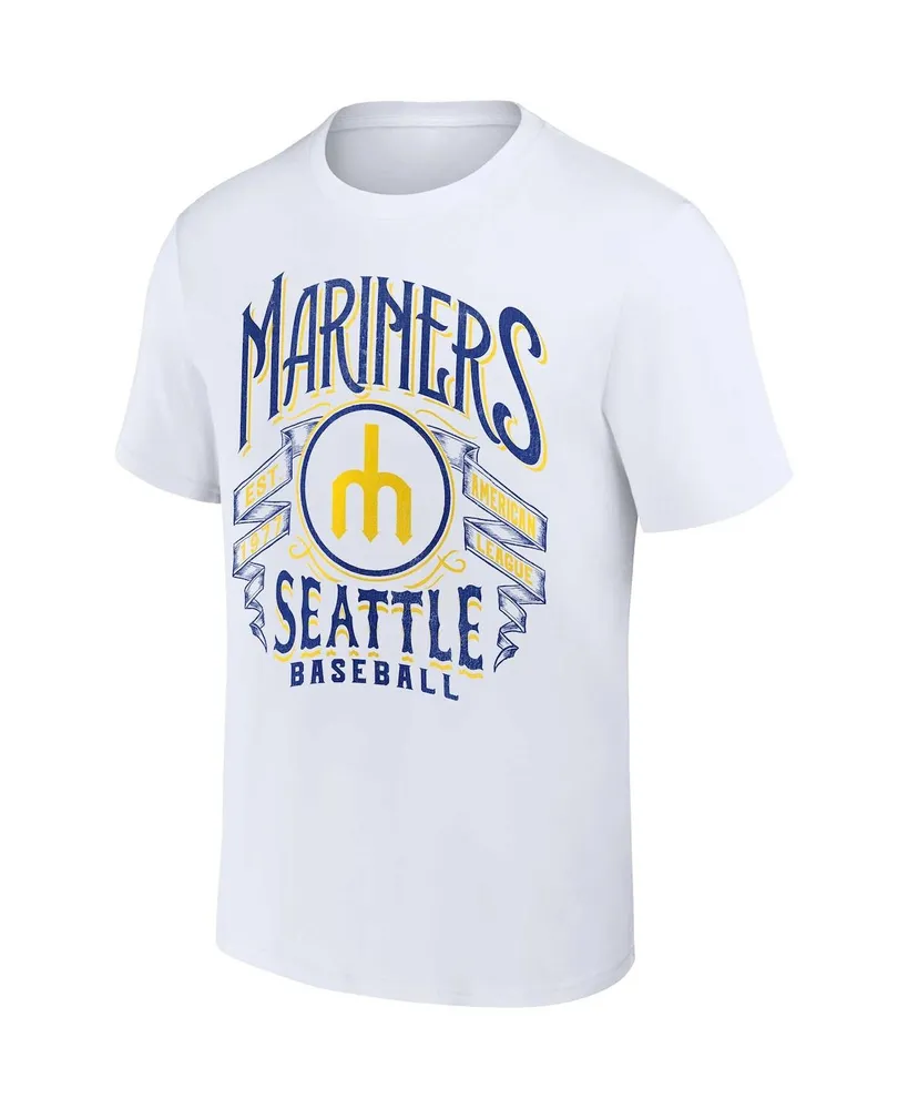 Men's Darius Rucker Collection by Fanatics White Seattle Mariners Distressed Rock T-shirt