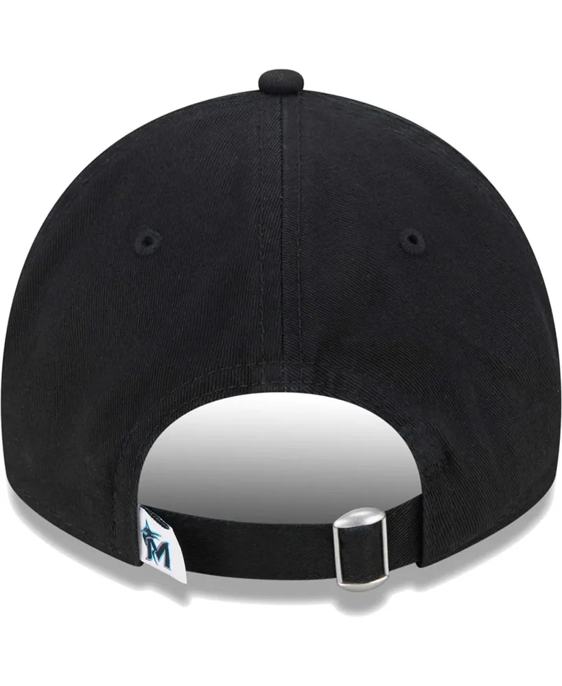 Little Boys and Girls New Era Black Miami Marlins Team 9TWENTY Adjustable Hat