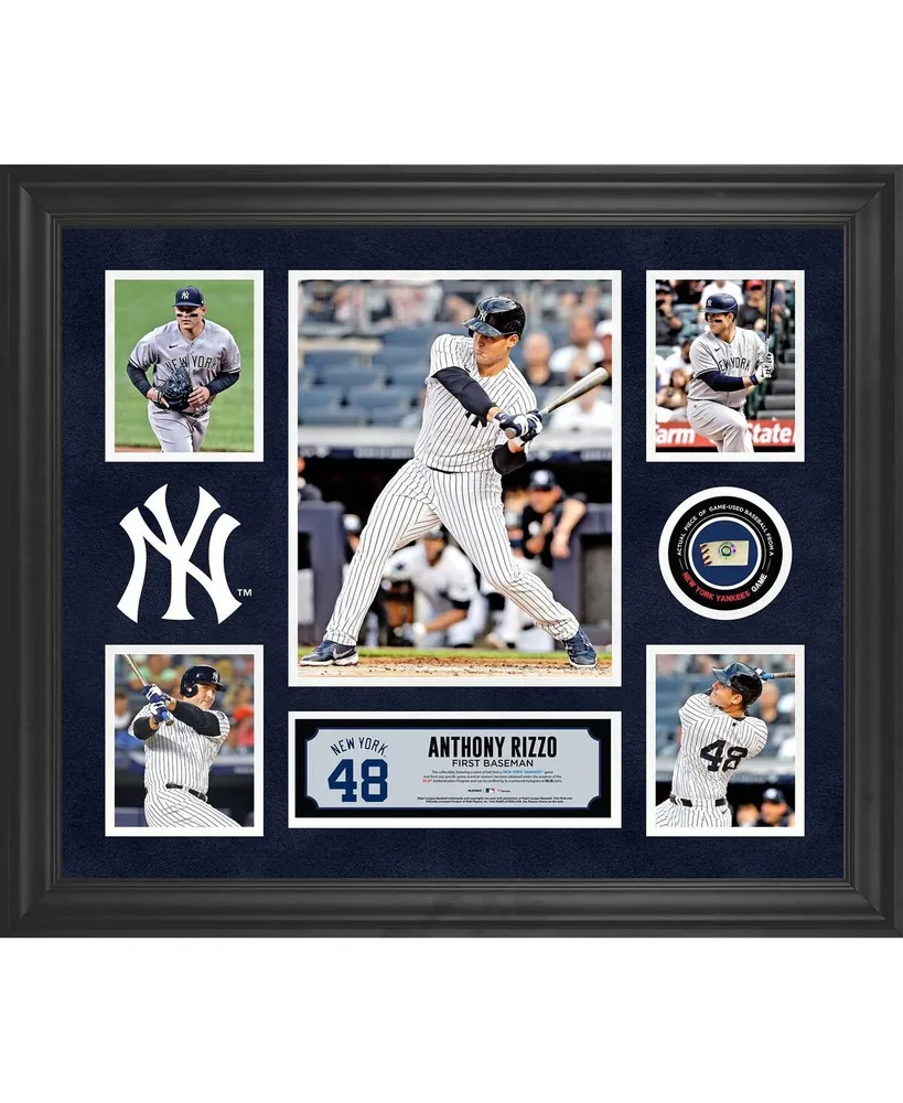 Lids Anthony Rizzo New York Yankees Fanatics Authentic Framed 15 x 17  Impact Player Collage with a Piece of Game-Used Baseball - Limited Edition  of 500