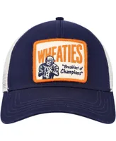 Men's American Needle Navy, Cream Wheaties Valin Trucker Snapback Hat