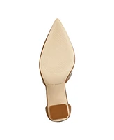 Marc Fisher Women's Demeter Adjustable Ankle Strap Dress Pumps - Light Natural