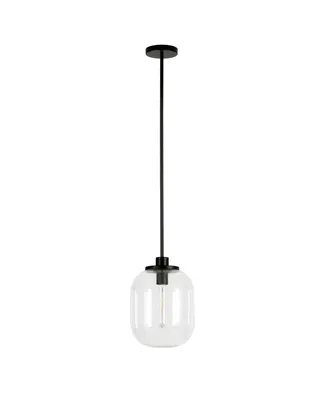 Hudson & Canal Agnolo 9.62" Glass Shade Wide Pendant