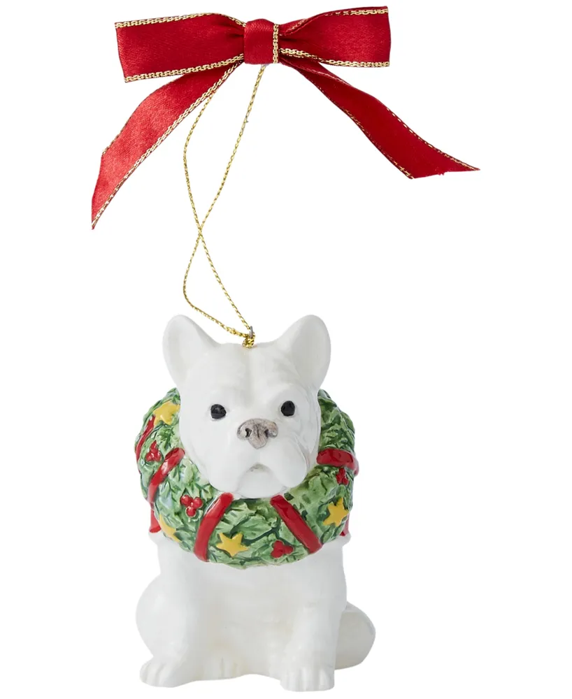 Spode Christmas Tree French Bulldog Ornament