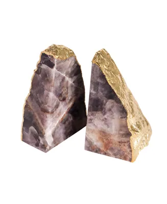 Dazzle Amethyst Bookends - Set of 2