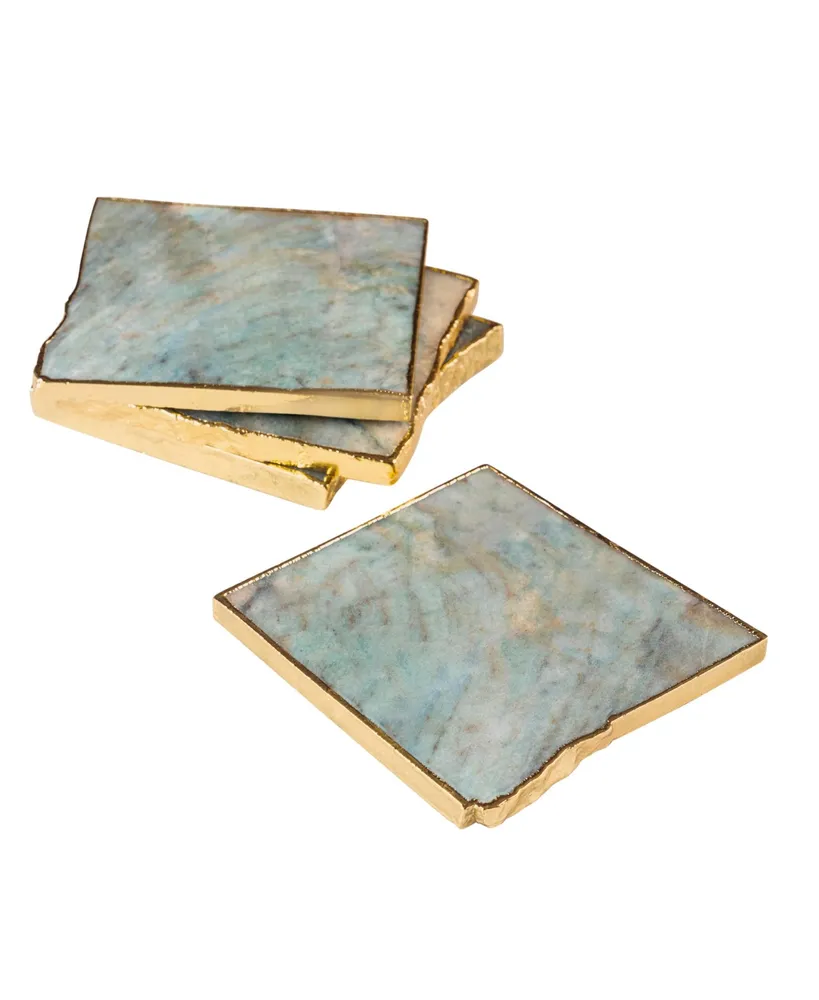 Gauri Kohli Dazzle Aventurine Coasters, Set of 4