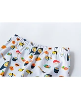 Earth Baby Outfitters Boys or Girls Printed Short Sleeved Pajamas, 2 Piece Set