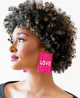 Swanky Designs Billboard Love Drop Earrings