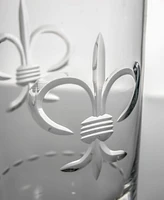 Rolf Glass Fleur De Lis Cooler Highball Glass 15oz