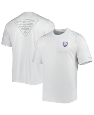 Men's Columbia White Orlando City Sc Terminal Tackle Omni-Shade T-shirt