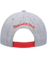 Men's Mitchell & Ness Heather Gray Portland Trail Blazers Hardwood Classics 2.0 Snapback Hat