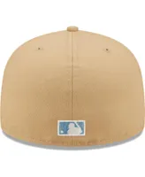 Men's New Era Tan San Francisco Giants 2010 World Series Champions Sky Blue Undervisor 59FIFTY Fitted Hat