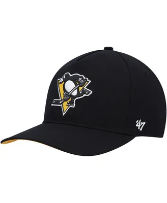 Men's '47 Brand Black Pittsburgh Penguins Primary Hitch Snapback Hat