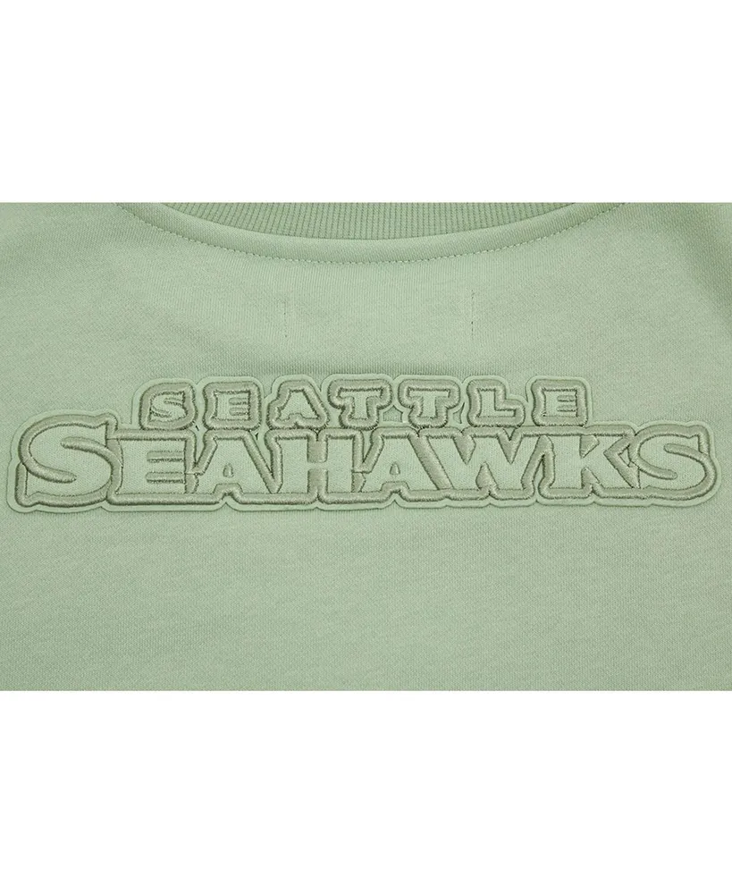 Women's Pro Standard Green Seattle Seahawks Neutral Pullover Sweatshirt