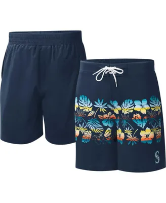 Men's G-iii Sports by Carl Banks Navy Seattle Mariners Breeze Volley Swim Shorts